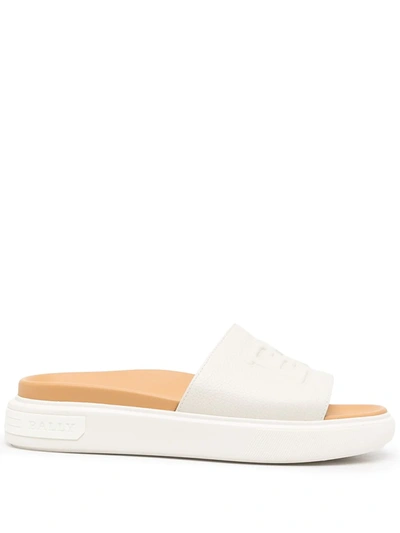 Bally Slip-on Leather Sandals In Braun