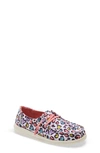 Hey Dude Kids' Wendy Moc Toe Sneaker In White Leopard