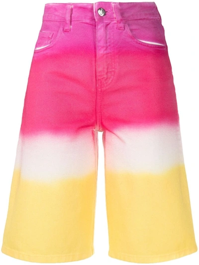 Ireneisgood High-rise Gradient Shorts In Multicolor