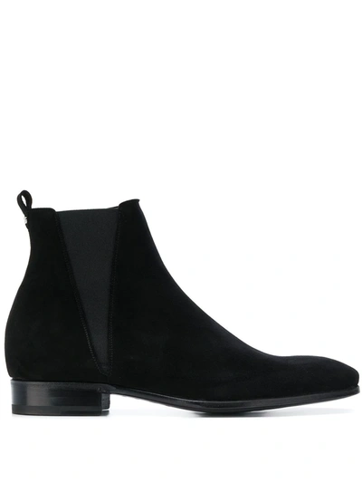 Dolce & Gabbana Zip-up Ankle Boots In Black