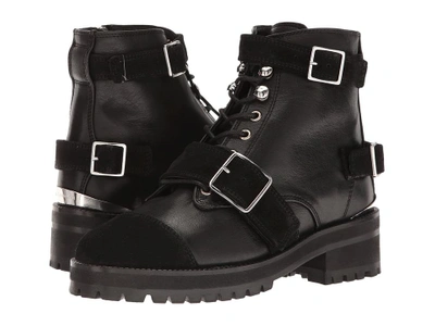 The Kooples - Mix Smooth And Suede Leather (black) Women's Boots