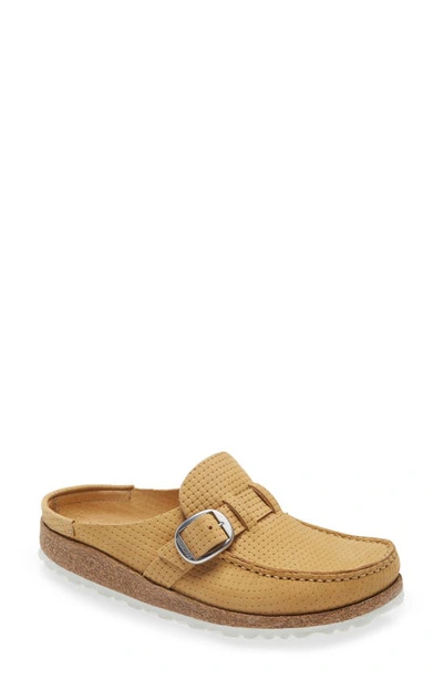 Birkenstock Buckley Clog In Embossed Latte Cream