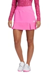 Adidas Golf Pleated Skirt In Screaming Pink