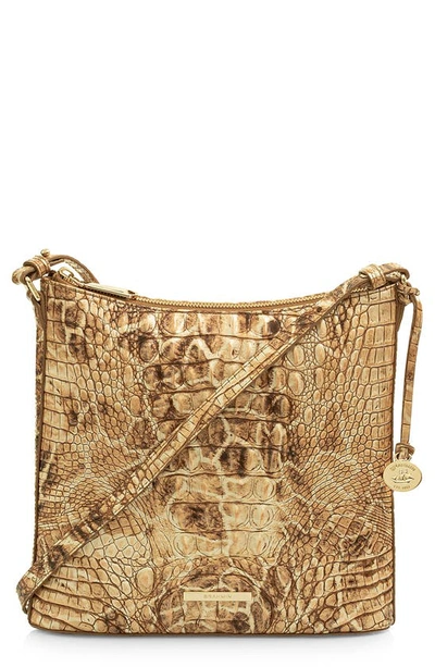 Brahmin Katie Muse Melbourne Embossed Leather Crossbody In Camel Safari Melbourne