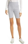 Rag & Bone Ribbed Bike Shorts In Light Grey