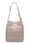 Frye Reed Leather Hobo Bag In Violet