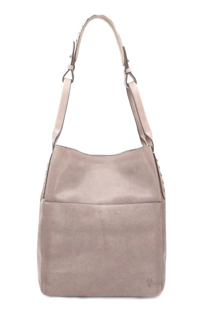 Frye Reed Leather Hobo Bag In Violet