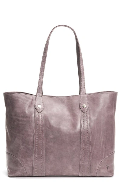 Frye Melissa Leather Shopper In Amethyst