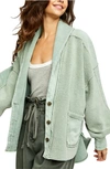 Free People Jordan Jacket In Bleached Military