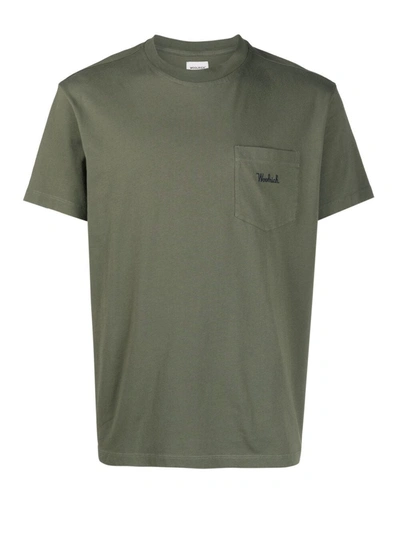 Woolrich Logo Embroidery T-shirt In Green