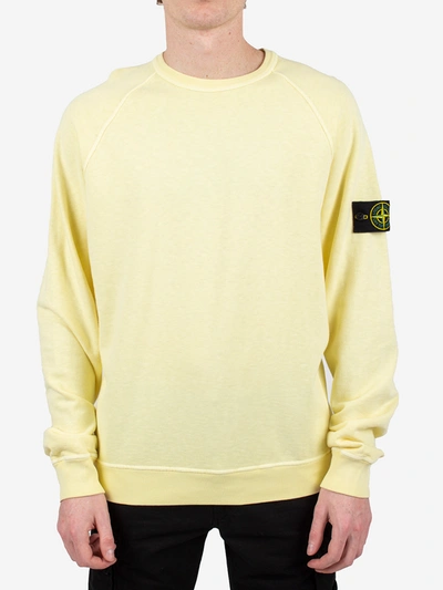 Stone Island T.co Old Crewneck Sweatshirt In Giallo