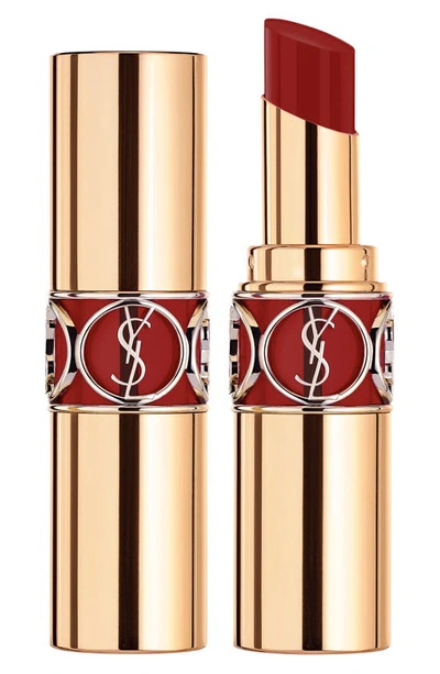 Saint Laurent Rouge Volupté Shine Lipstick Balm 129 Carmine Retro 0.11 oz/ 3.2 G