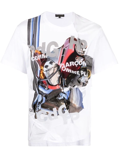 Comme Des Garçons Homme Deux Comme Des Garcons Homme Plus Graphic-print T- shirt In White | ModeSens