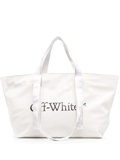 Off-white White Small Commercial Tote Bag