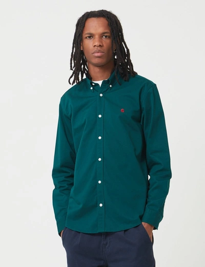 Carhartt -wip Madison Shirt In Green