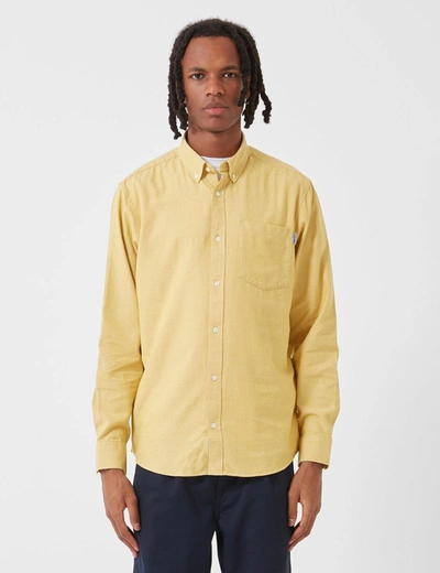 Carhartt -wip Dalton Shirt (heavy Rinsed) In Yellow
