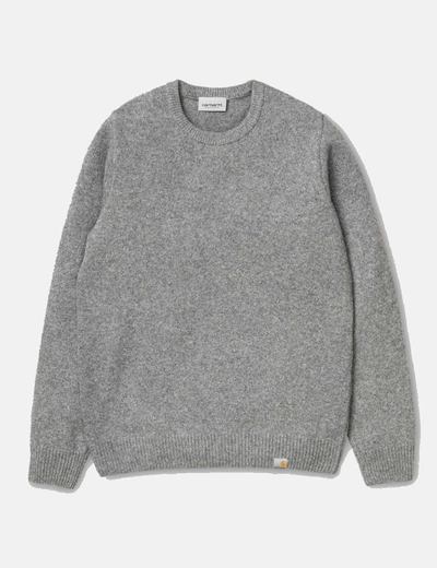 Carhartt -wip Allen Knit Sweatshirt In Grey