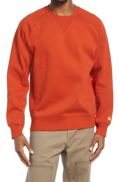 Carhartt Chase Sweatshirt - Copperton In Copperton / Gold