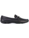 Ferragamo 'parigi' Moccasin (women) In Black/silver