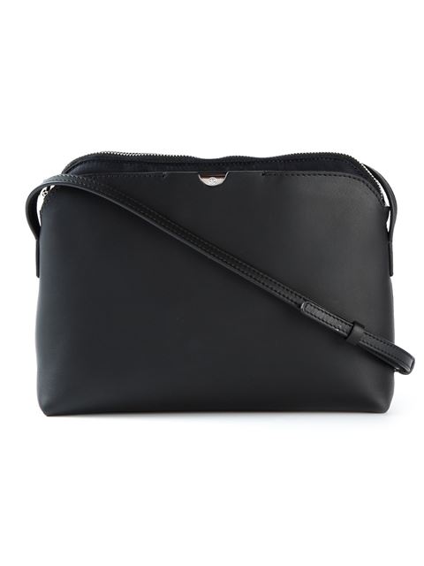 The Row Multi-pouch Leather And Nylon Cross-body Bag In Black | ModeSens