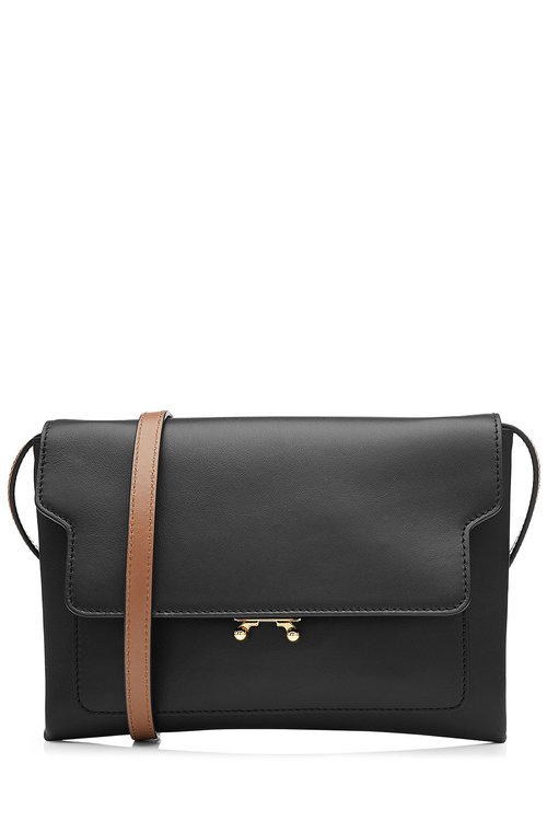 marni trunk leather shoulder bag