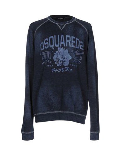 Dsquared2 Sweatshirts In Dark Blue