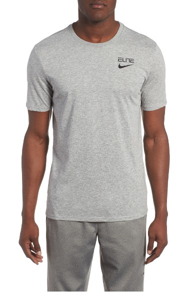 Nike Elite Basketball T-shirt In Dark Grey Heather | ModeSens