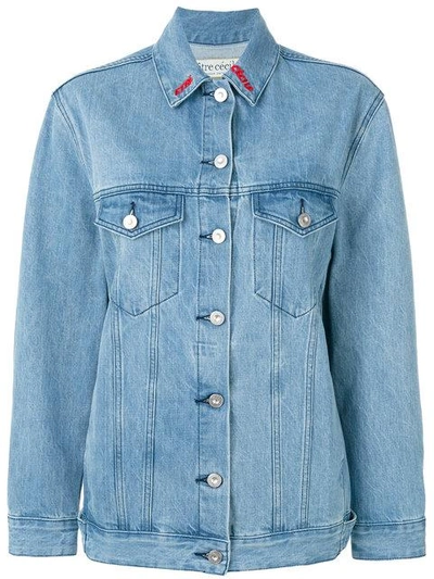 Etre Cecile The Real Live Bunch Oversize Denim Jacket In Light Blue