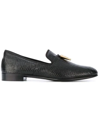 Giuseppe Zanotti Spacey Slippers In Black