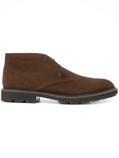 Tod's Desert Boots In Caffe|marrone