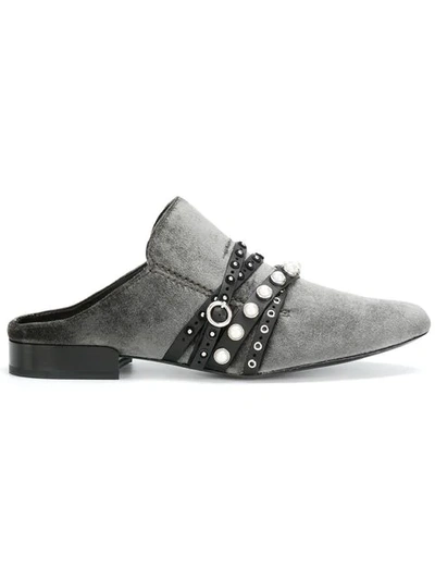 3.1 Phillip Lim / フィリップ リム Embellished Mules In Grey