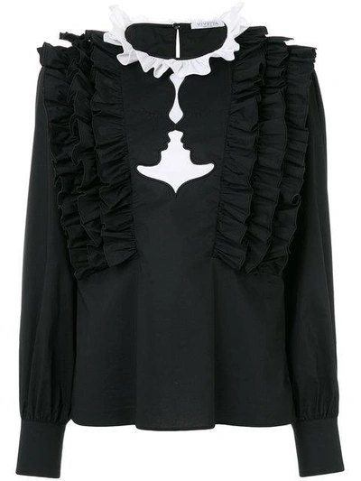 Vivetta Monaco Cotton Shirt In Black