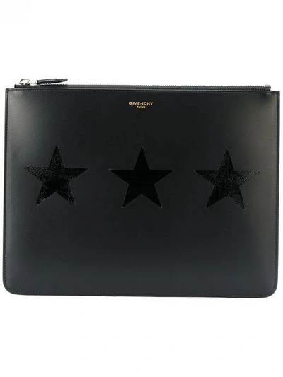 Givenchy Black Leather Clutch