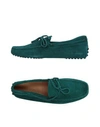 Tod's Loafers In Green