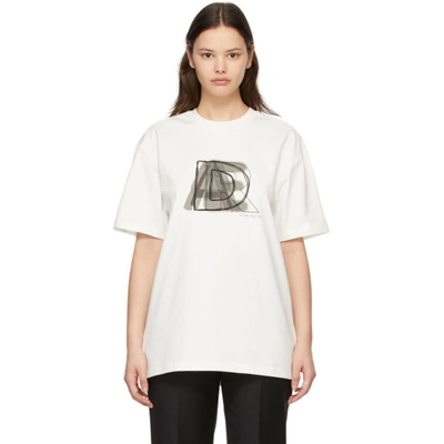 Ader Error Graphic-print Short-sleeve T-shirt In White