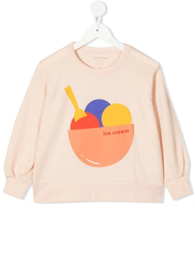 Tiny Cottons Graphic-print Crew Neck Sweatshirt In Neutrals