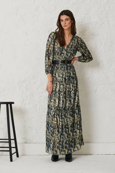 Ba&sh Ba & Sh Gullian Maxi Dress In Teal Blue | ModeSens