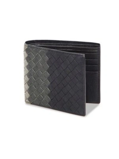 Bottega Veneta Woven Leather Wallet In Regent