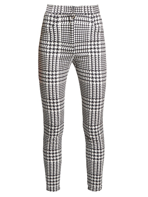 skinny leg black trousers