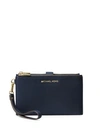 Michael Michael Kors Adele Leather Smartphone Wristlet In Admiral