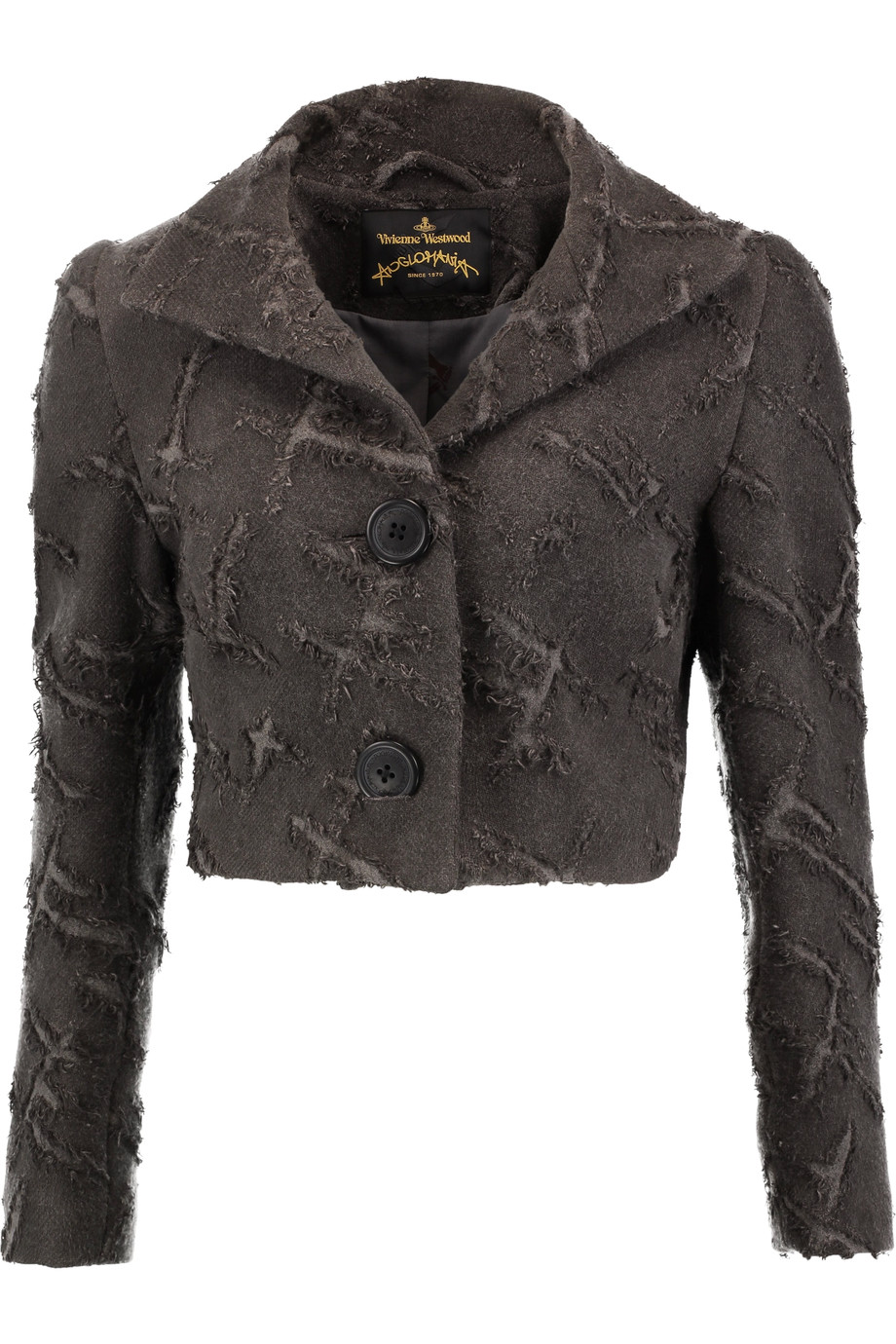 Vivienne Westwood Anglomania Fil Coupé Twill Cropped Jacket | ModeSens