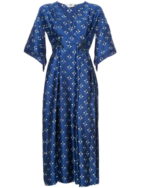 fendi wrap dress