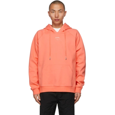 Ader Error 粉色刺绣徽标连帽衫 In Pink