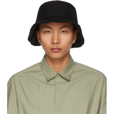 Ader Error Black Canvas 04 Bucket Hat