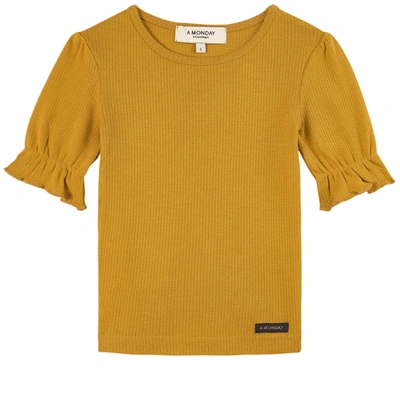 A Monday In Copenhagen Kids'  Ibi T-shirt Arrowwood 2 Years In Yellow