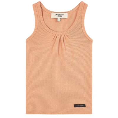 A Monday In Copenhagen Kids' Nelly Tank Top Peach Bloom In Pink