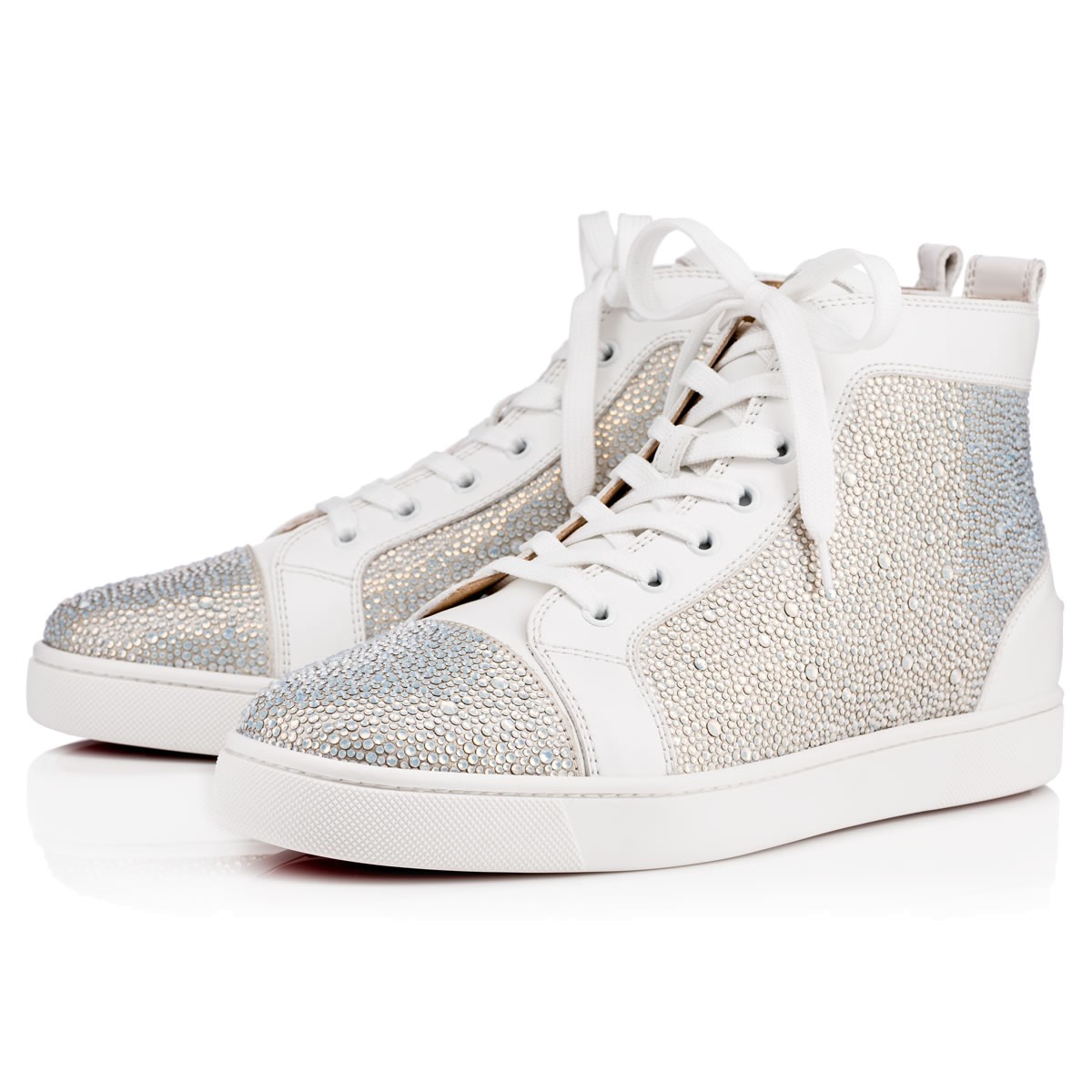 basket louboutin blanche