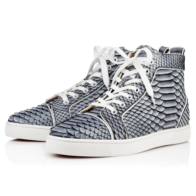 Christian Louboutin Louis Python Frozen, Black And Python, Men Shoes, | ModeSens