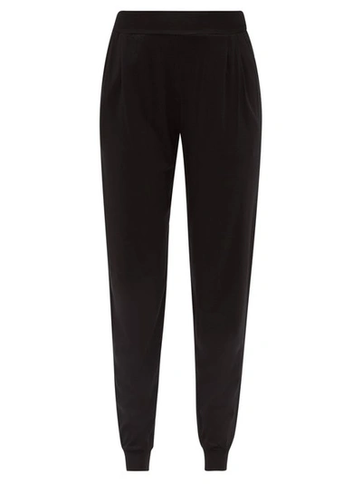 Derek Rose Basel 1 Modal-blend Jersey Pyjama Trousers In Black