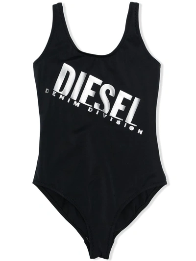 Diesel Kids Swimsuit For Girls In Black